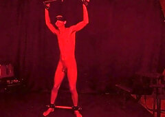 Watch Devin Lingers as his inked dad mercilessly flogs him while he dances to his BDSM fantasies