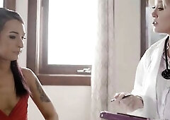 Khloe Kay is nervous as this babe waits outside the doctor's office. It's been a during the time that since this babe's had a physical.