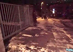 Public Agent FULL SCENE - This babe was getting recent air outside whilst her boyfriend partied inside