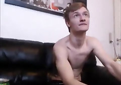 Blonde Hung Smooth Toned Danish boy shoots Creamy SEMEN