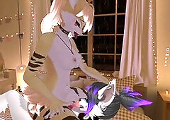 Dreamy encounter where the predator becomes the prey in a cozy roleplay