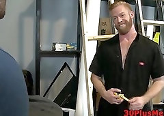 Buff contractor spunked