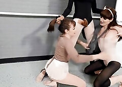 TRANS CUTIES - Rubi Maxim Tests Her Ballerinas Jenna Noelle & Natalie Mars With A Hawt Bang Session