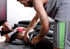 Johnny Hill turns red while getting fucked by Carter Woods