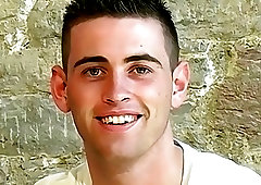 Skinny UK twink hot solo jerking off