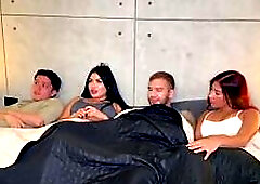My most excellent ally convinces me to end up in a lewd fuckfest with our boyfriends! - VALERIA LOPEZ