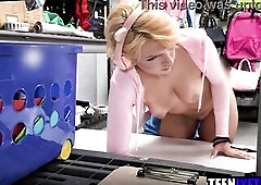 Teen thief disrobe searched and screwed