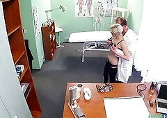 This babe's trying to explain to her Doctor that that babe LIKES COARSE SEX - Fake Hospital