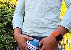 Edging and Urinating. Enormous urinate and close to Ejaculation