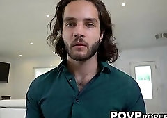 Gorgeous Latino stud facialized after deep anal penetration