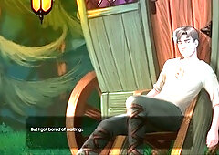 What a legend with big boobs plays a porn-themed game