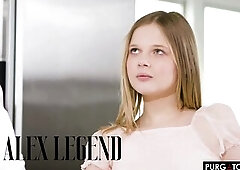 An handsome but untrustworthy spouse (Alex Legend) interviews a youthful college beauty (Coco Lovelock) for the nanny position. This angel is so capti