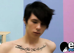 Dylan Scouville wanks his hard prick & blows a sexy load