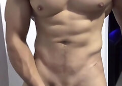 Hot Trainer Moaning Loud And Shaking Cock To Orgasm While Talking Dirty