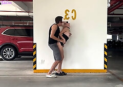 Unknown blonde fucks in a parking lot in plain sight full video at porntotal