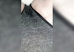 P1SSQUEEN Gets Her Pants Moist with her Body Wand then Soaks 'em in her couch