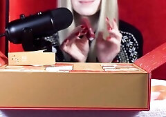 This is what I LOVE:heart_eyes: #adventcalendar #golden-haired #lifestyle #rednails #asmr #xmas #newyear #toys #cutegirl