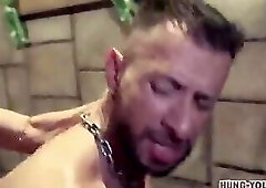 Pornstars team up for ultimate gangbang(HYB)