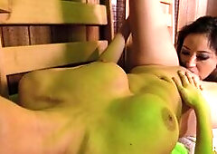 Colombian Bombshell Cristina Miller Fingering Blonde MILF Amber Jayne's Dripping Wet Cunt in Steamy