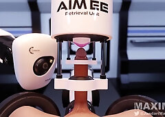 Trouser snake fapped by unfeeling AI robot POINT OF VIEW Scene 1