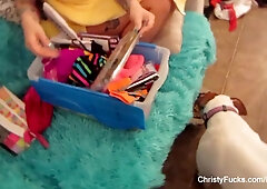 Nick and Christy's big tits xxx