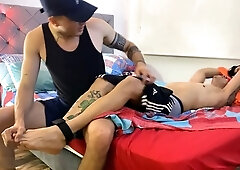 Feet fetish, gay porn, ticklish