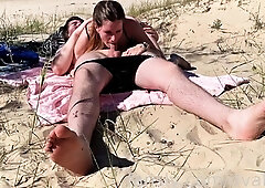 Brunette Amateur Sucking Dick Outdoors In Public
