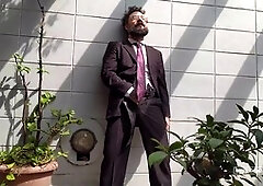 Gay-daddy, amador, masturbation