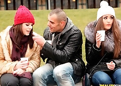 Gorgeous foursome action with hot babes Kendra Star and Lucia Love