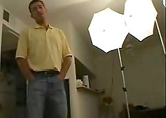 Horny stud gets turned on by the sight of military outfits