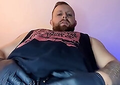 Solo male Wolfgangwhite indulges in thick cock masturbation with some dirty talk