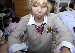 Amateur Cosplay: Blowjob, Handjob  Asian Porn