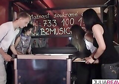 Brunette hair mother I'd like to fuck Gets Wildly Pounded on Foosball Table