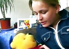Golden-haired Amateur Slips Red Sex tool Unfathomable Inside