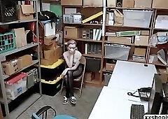 Shoplifter gets bang in doggystyle