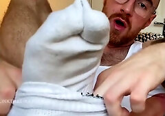 Slowly Teasing Sweaty Socks, Feet, Ass And Dick