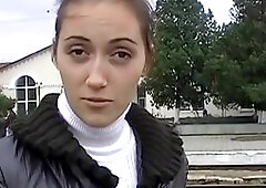 Hot amateur girl fuck on a train