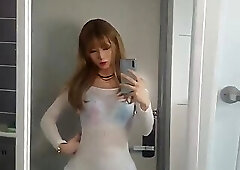 Hot asian teases and mast