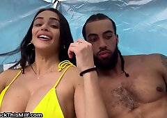 Armani Black, Angel Black And James Angel - Pitching A Tent For The Milf