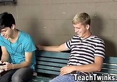 Youngsters Kayden Daniels and Jae Landen get wild in the classroom