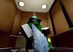 Sluty Gnarpy Gets Ravaged In Elevator ;trio