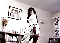 ALL THE WAY - vintage 80s nylons dance tease