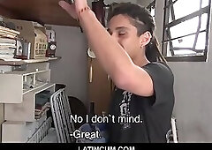 Cute Young Straight Twink Latino Boy Paid To Fuck His Gay Boss On Site POV
