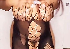 Jadee shows off her Underware and dances