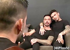 Tattooed threeway sperm