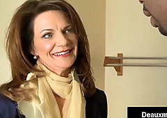 Cougar Stewardess Deauxma Fucks A big black cock!