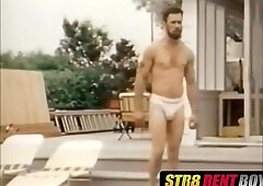 Retro Worker Jerks Off Solo After Work And Jacuzzi Time