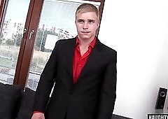 Hot daddy casting with facial