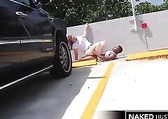 Holly cheats on her military spouse with ebony jock