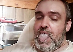 Me Gargling a Mouthful of Cum